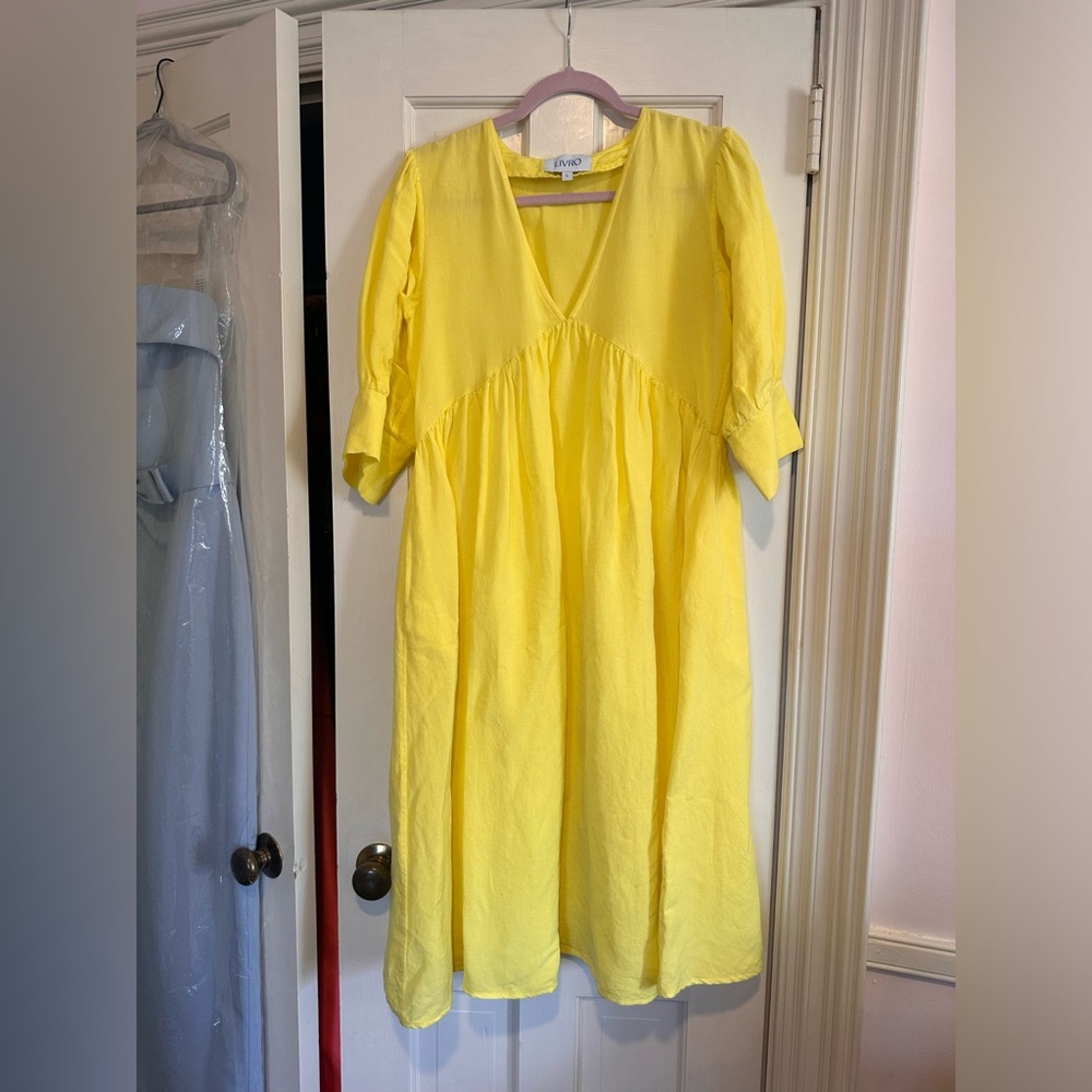 Livro Yellow Midi Dress